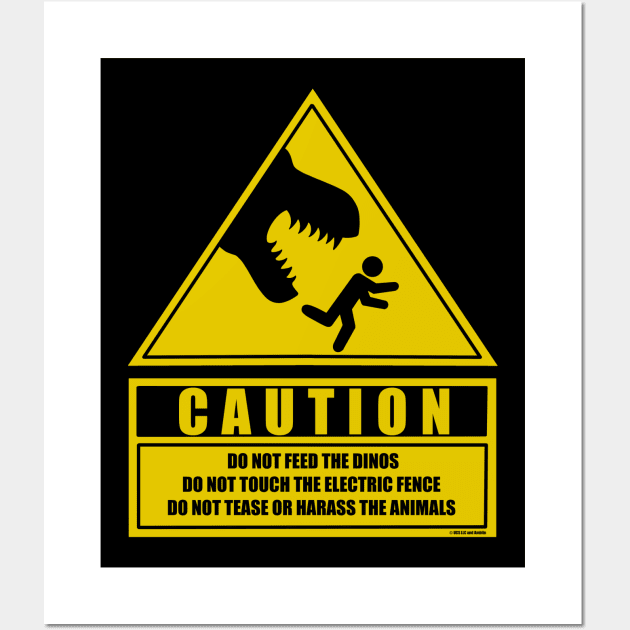 Jurassic Rules Wall Art by Malakian Art